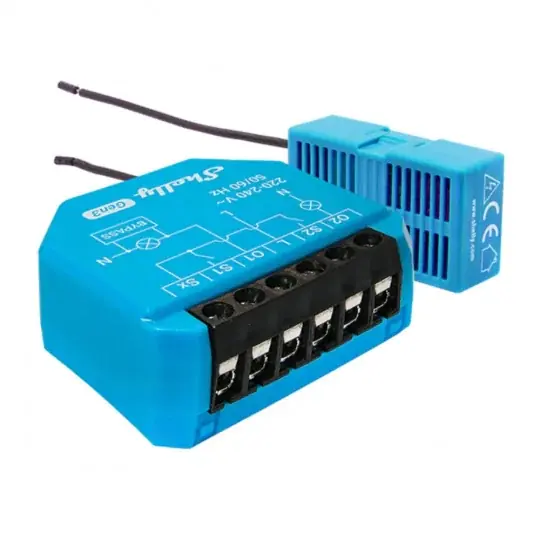 Novinka Shelly 2L Gen3 - 2kanálový WiFi/Bluetooth ovladač osvětlení - aplikace pro Android/iOS
