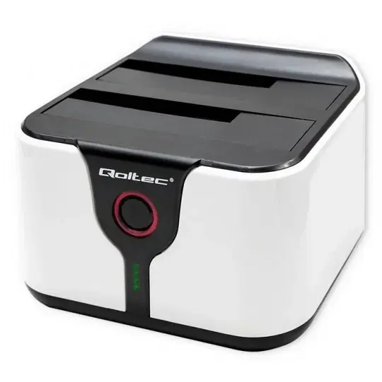 Objednat Nyní Dokovací stanice pro 2,5''/3,5'' HDD a SSD disky - SATA III - USB 3.0 - s offline klonováním - Qoltec 50309