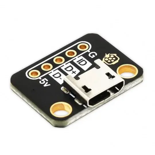 Originální Modul s microUSB zásuvkou - konektor pro nepájivé pole - PiHut 106577