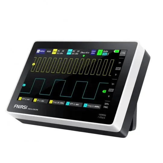 FNIRSI-1013D - přenosný digitální osciloskop 2x 100MHz s dotykovou obrazovkou Speciální Cena