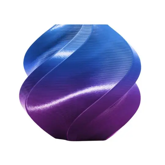 Bambu Lab PLA Silk Dual Color Filament 1,75 mm 1 kg - součástí balení je opakovaně použitelná cívka - Aurora Purple Autentický