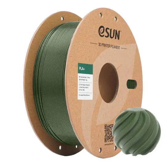 Akční Cena eSUN PLA+ filament 1,75 mm 1 kg - olivově zelená