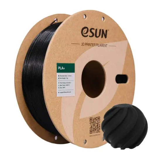 Zlevněný eSUN PLA+ filament 1,75 mm 1 kg - černý