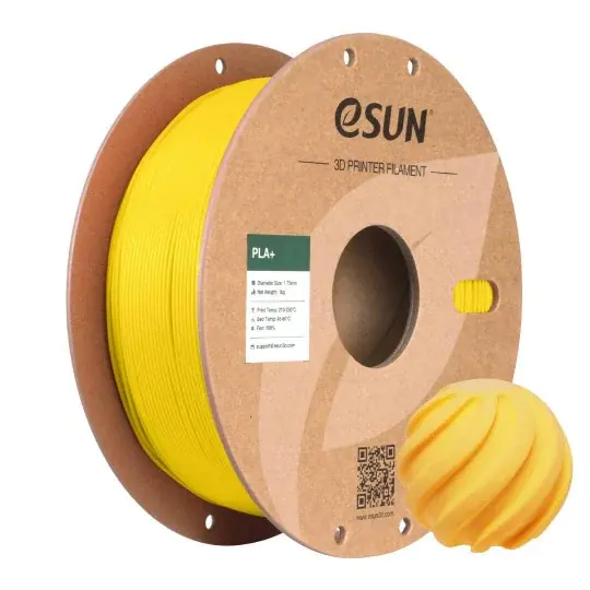 eSUN PLA+ filament 1,75 mm 1 kg - žlutý Vysoce Kvalitní