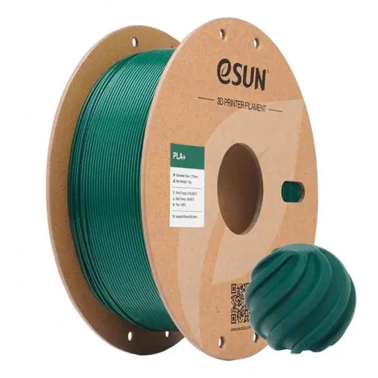 Akční Nabídka eSUN PLA+ filament 1,75 mm 1 kg - cesmínově zelená