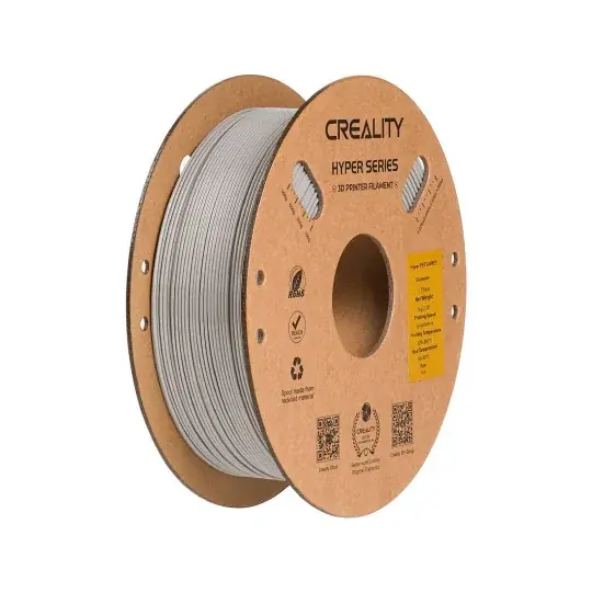 Bezpečná Platba Creality Hyper PETG filament 1,75 mm 1 kg - šedý