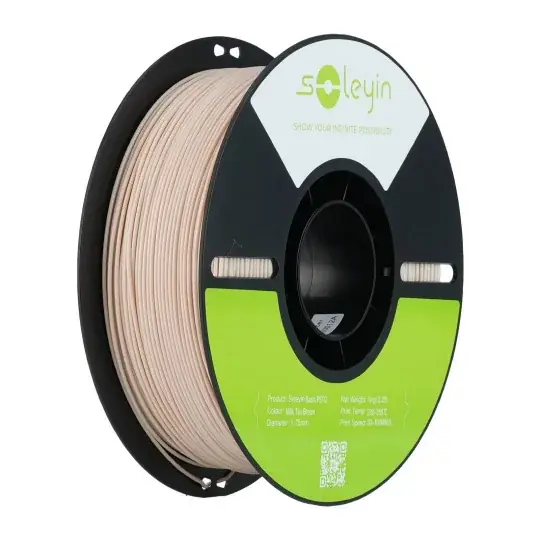 Autentický Filament Creality Soleyin Basic PETG 1,75 mm 1 kg - hnědá mléčný čaj