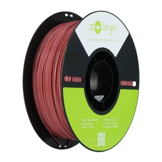 Levný Filament Creality Soleyin Basic PETG 1,75 mm 1 kg - cihlově červená
