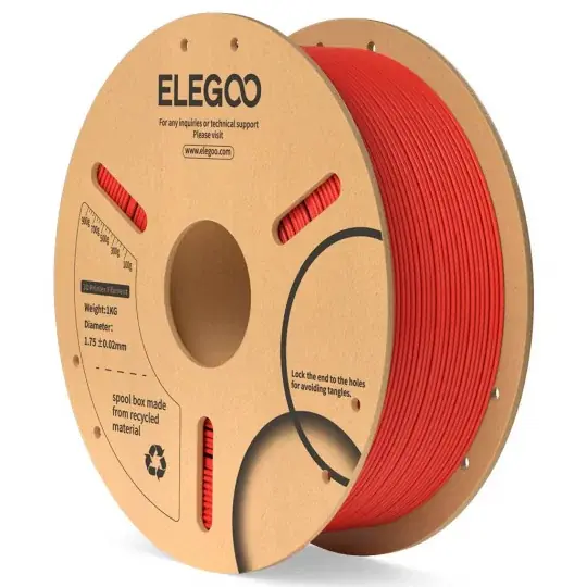 Sleva Elegoo PLA filament 1,75 mm 1 kg - Červený