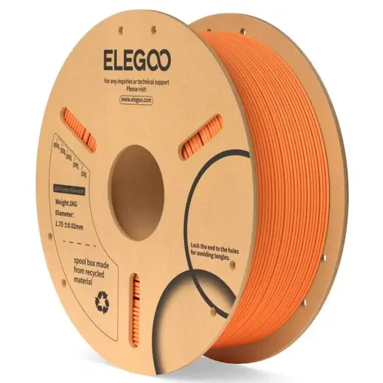 Nízká Cena Elegoo PLA filament 1,75 mm 1 kg - oranžový