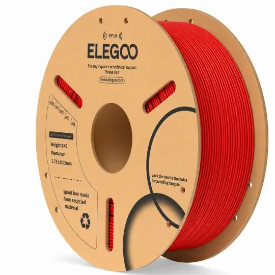 Elegoo PLA filament 1,75 mm 1 kg - RFID - červený Nakupujte Hned