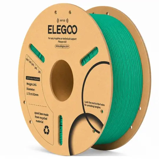 Finální Výprodej Elegoo PLA filament 1,75 mm 1 kg - RFID - mořská zelená