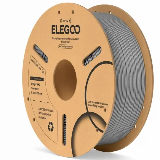 Výhodná Nabídka Elegoo PLA filament 1,75 mm 1 kg - RFID - vesmírně šedý