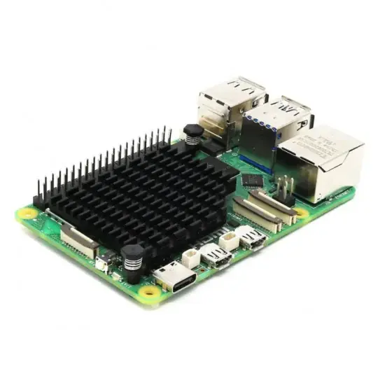 Značkový Nízkoprofilový chladič pro Raspberry Pi 5 - hliníkový - PiHut 105875
