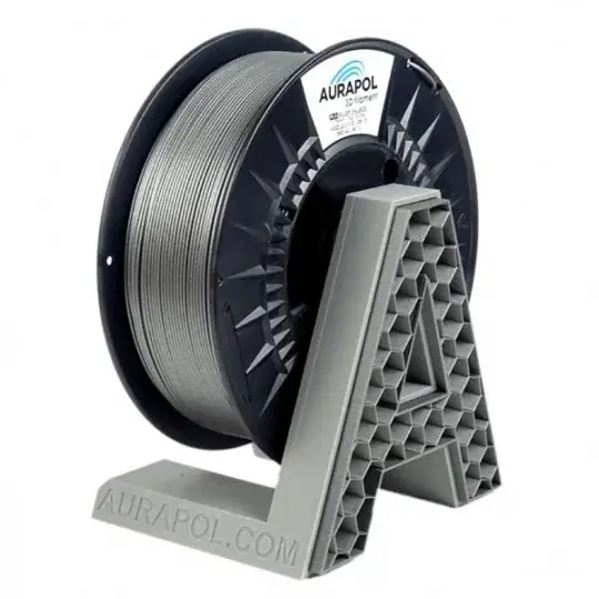 Časově Omezené AURAPOL PLA filament 1,75 mm 1 kg - stříbrný