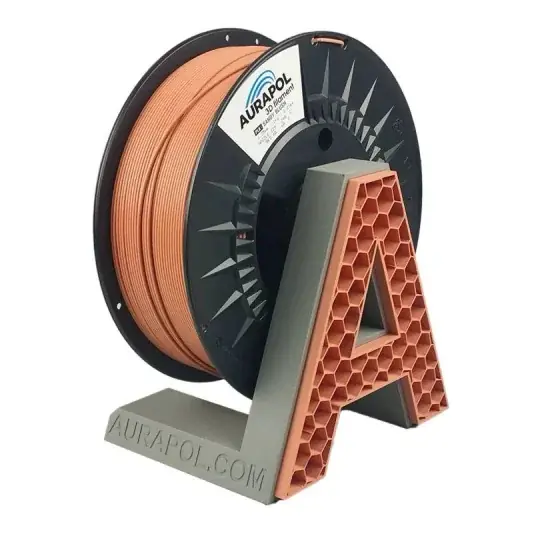 Nová Kolekce AURAPOL PLA filament 1,75 mm 1 kg - pískově růžová