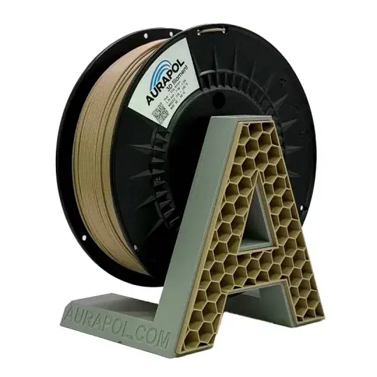 AURAPOL PLA filament 1,75 mm 1 kg - hliněně hnědá Víkendová Akce