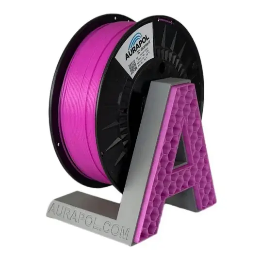 AURAPOL PLA poloprůhledný filament 1,75 mm 1 kg - Fuchsiový sen Vysoce Kvalitní