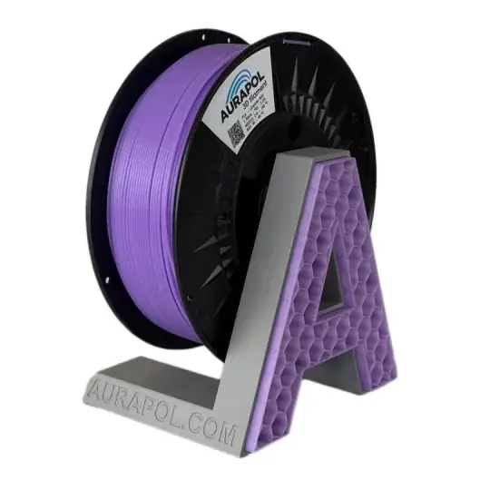 AURAPOL PLA poloprůhledný filament 1,75 mm 1 kg - Levandulové pole Expresní Doručení
