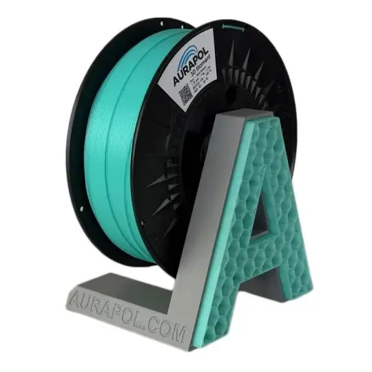 AURAPOL PLA poloprůhledný filament 1,75 mm 1 kg - Mint Breeze Vysoce Kvalitní