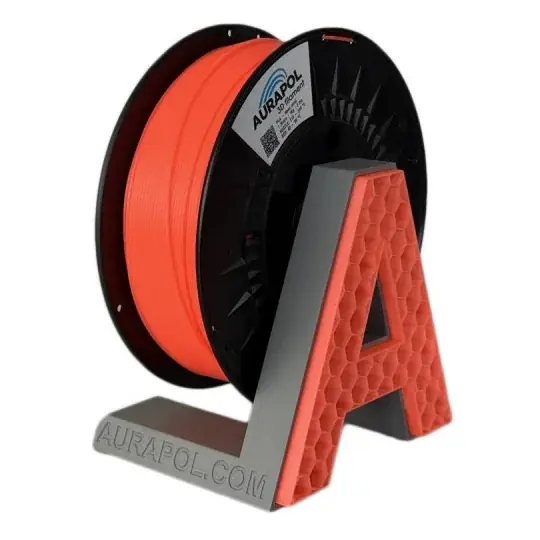 Koupit Online AURAPOL PLA poloprůhledný filament 1,75 mm 1 kg - neonově korálová
