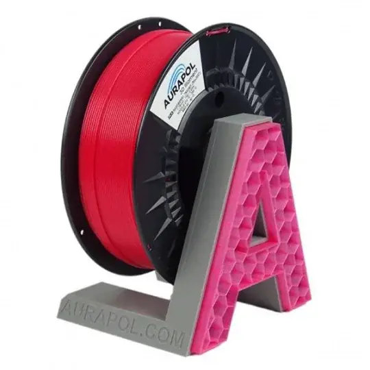 Kup Teď AURAPOL PLA poloprůhledný filament 1,75 mm 1 kg - malinová
