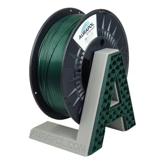 Sleva AURAPOL PLA Metalický filament 1,75 mm 1 kg - Zelený