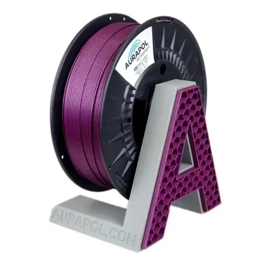 Pouze Dnes AURAPOL PLA Metalický filament 1,75 mm 1 kg - Fialová