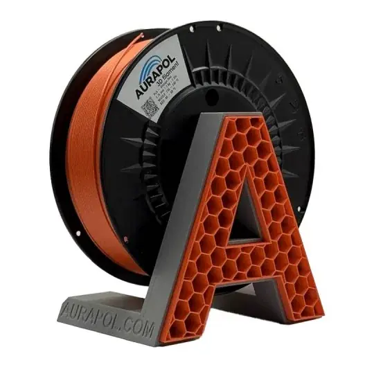 Finální Výprodej AURAPOL PLA Perleťový filament 1,75 mm 1 kg - Vintage červená