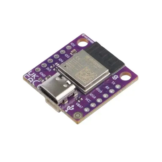 Dokud Zásoby Vydrží NULA Mini ESP32-C6 - Vývojová deska pro WiFi/Bluetooth/Thread/ZigBee - Bez konektorů - Pájená 333356