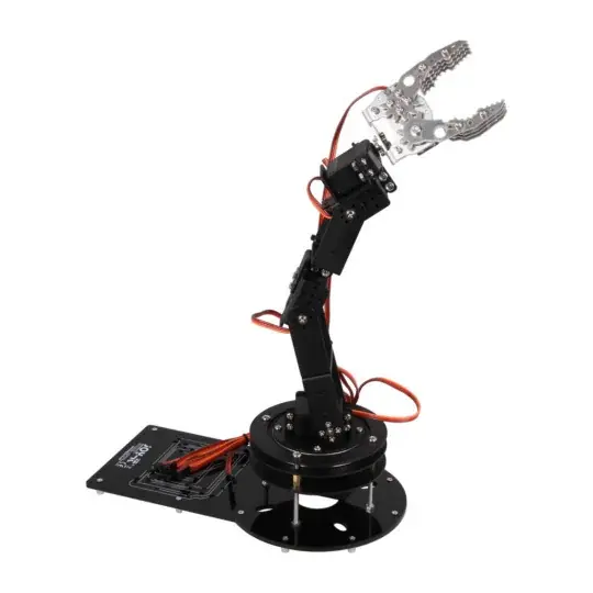 Robotické rameno Grab-it s 5 stupni volnosti pro Raspberry Pi a Arduino - Joy-IT Robot02 Omezená Nabídka