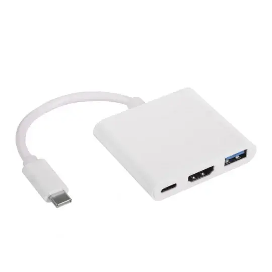 USB C hub - USB A 3.0, USB C a HDMI 4K - Akyga AK-AD-57 Bezpečná Platba