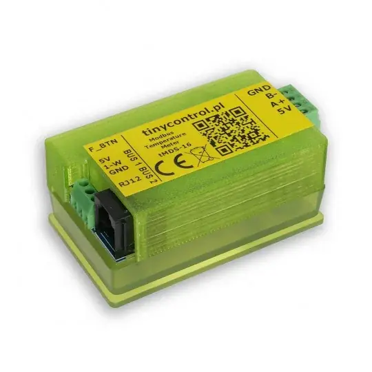 Tinycontrol tMDS-16 - měřič teploty - Modbus RTU - až 16 senzorů DS18B20 Super Cena
