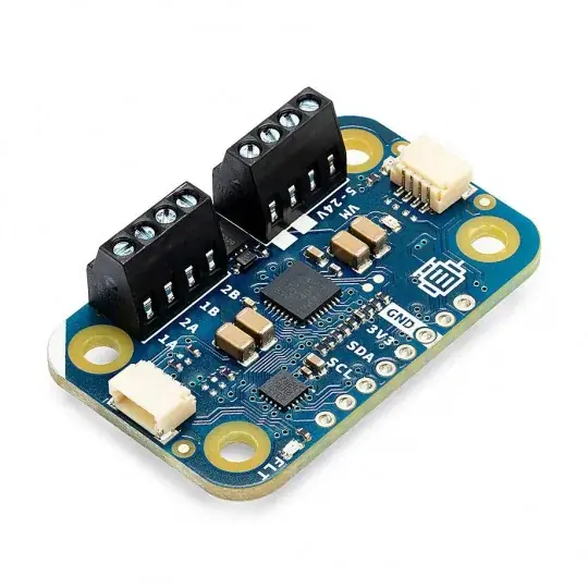 Originální Arduino Modulino Motors - dvoukanálový regulátor motoru 5V-24V/3,8A - MAX2221 - Qwiic - ABX00114