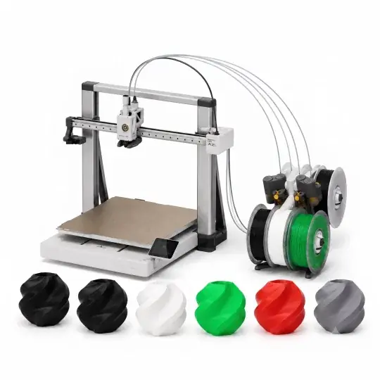 Balení - kombinovaná 3D tiskárna Bambu Lab A2L + 6x PLA filament Časově Omezené