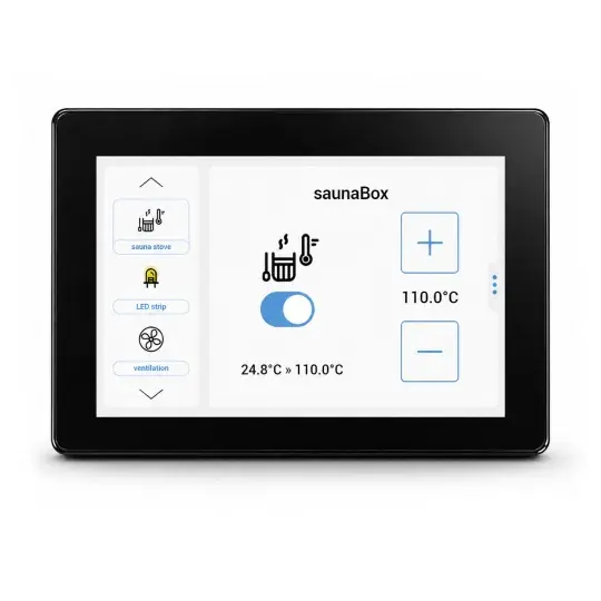 Jen Po Omezenou Doba BleBox controlPanelM - 5'' WiFi chytrá obrazovka/ovládací panel - černá
