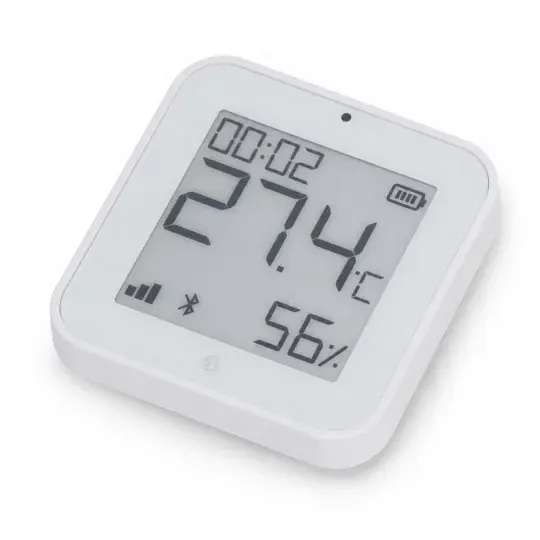Shelly BLU H&T Display ZB - Bluetooth/ZigBee senzor teploty a vlhkosti s displejem - bílý Must-Have