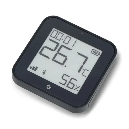 Shelly BLU H&T Display ZB - Bluetooth/ZigBee senzor teploty a vlhkosti s displejem - černý Hit Sezóny