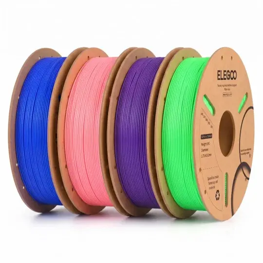 Hit Sezóny Balení filamentů Elegoo s cívkami - Cyber Neon Pack PLA - 4 ks.