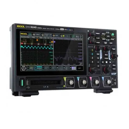 Digitální osciloskop RIGOL DHO924S - 4 kanály, 250 MHz, 1,25 Gsa/s, 12 bitů, AWG 25 MHz Expresní Doručení