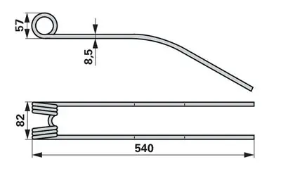 Zlevněný Pružina shrnovače FELLA 160613