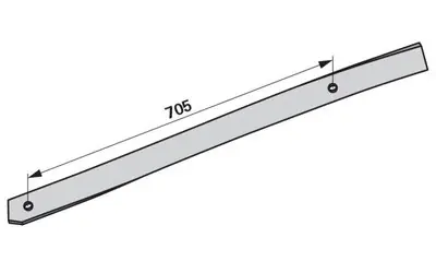 Pásek odhrnovačky levý, II Kuhn 617103 Cenová Bomba
