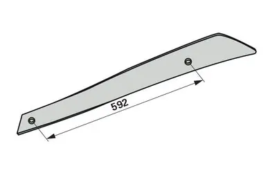 Pásek odhrnovačky levý, III Kuhn H0403210 Expresní Doručení
