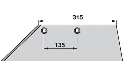 Cenová Bomba Ostří levé, síla 11 mm Lemken 3352131