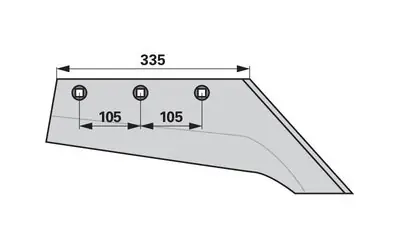 Oblíbený Ostří pravé Lemken 333 3802