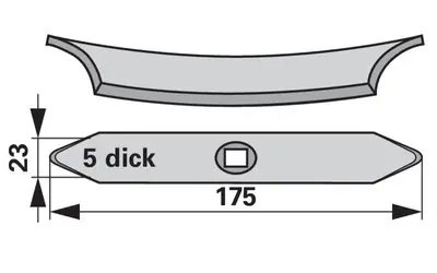 Radlička kultivátoru 23 x 5 x 170 mm Must-Have