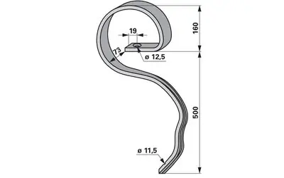 Pero kombinátoru 45 x 12 x 660 mm, montážní výška 500 mm Časově Omezené