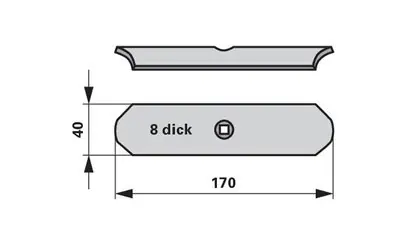 Radlička 40 x 8 x 170 mm Cenově Výhodný