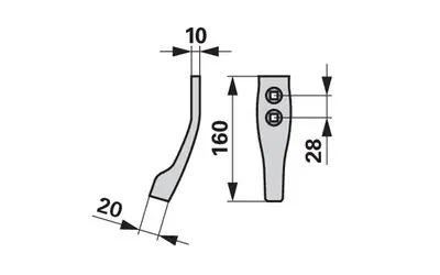 Radlička pro slupici, 20 x 180 mm Ověřený