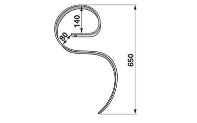 Pero kombinátoru bez radličky, 45 x 12 x 650 mm, montážní výška 520 mm Dokud Zásoby Vydrží